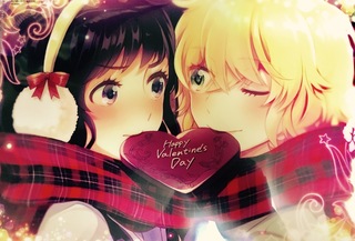 バレンタインデーの白黒